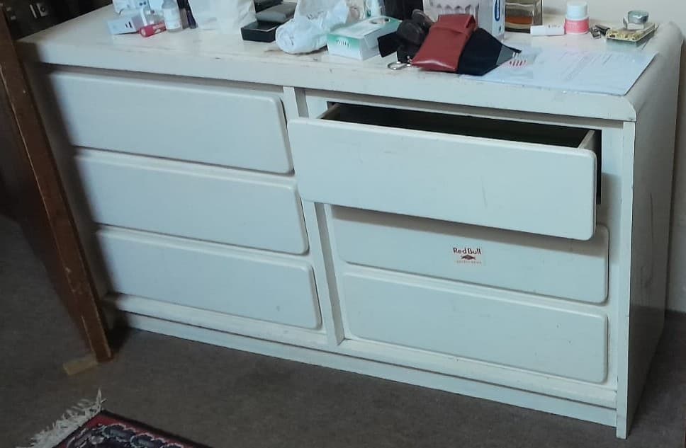 Double dresser with drawers image 1