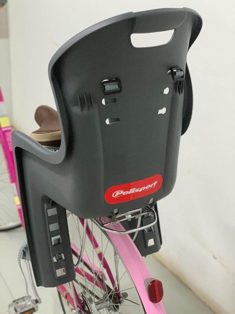 City Bicycle And Child Seat image 2