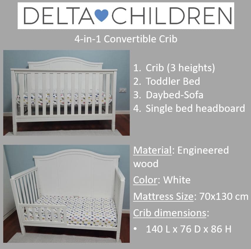 Crib and Mattress For Sale image 7