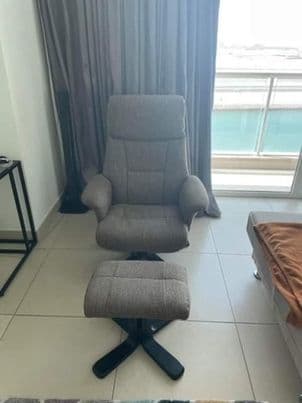 Chair and footstool image 1