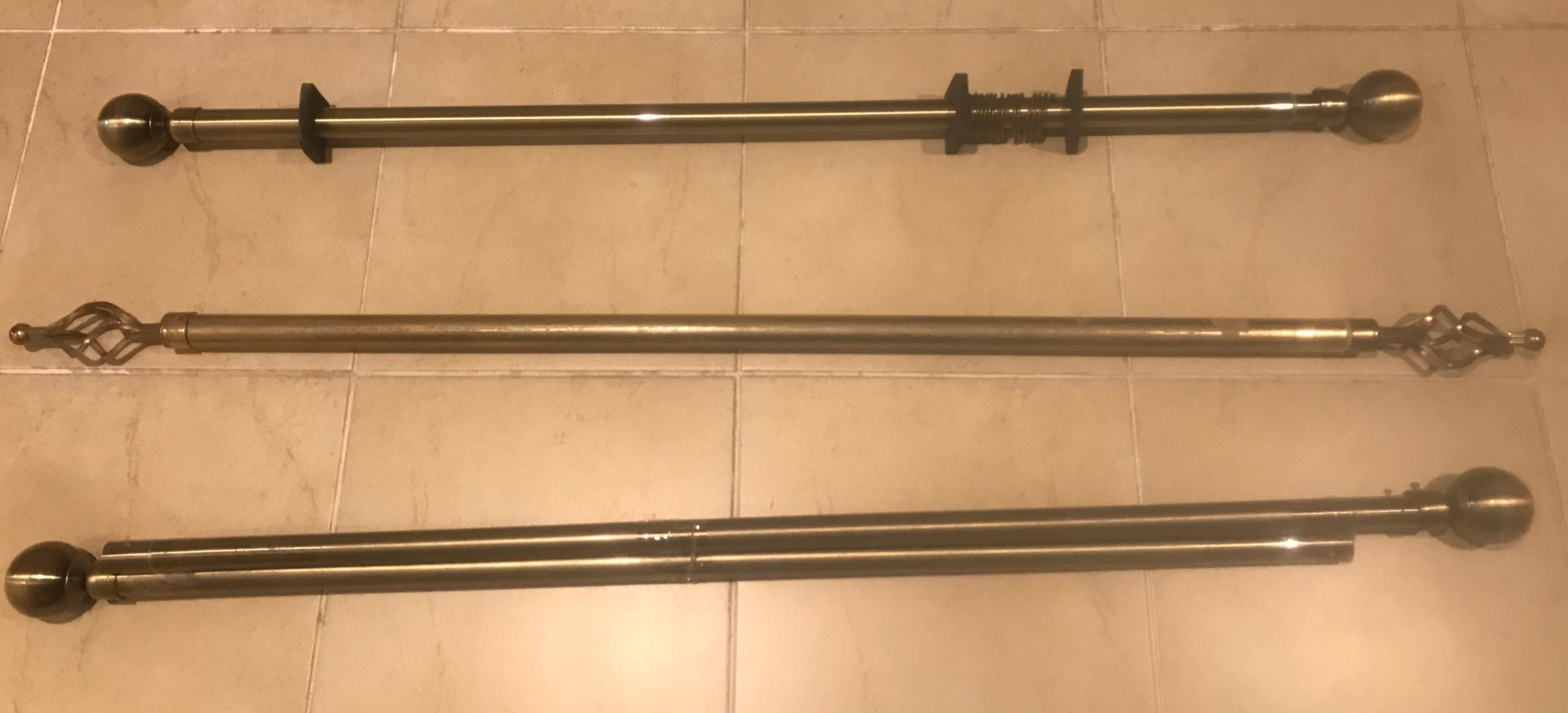 3 Curtain Rods  image 1