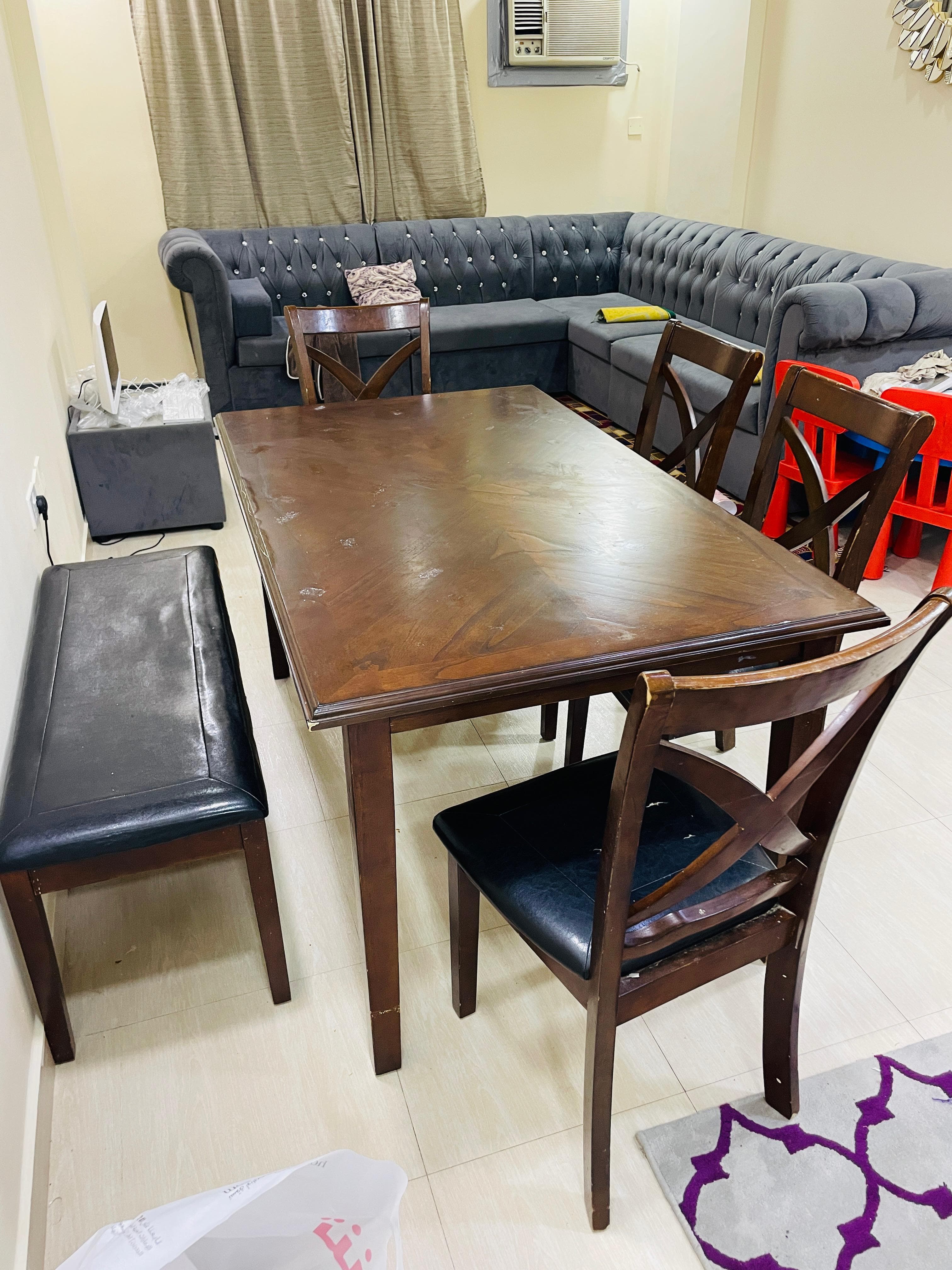 6 seater dining table set image 1