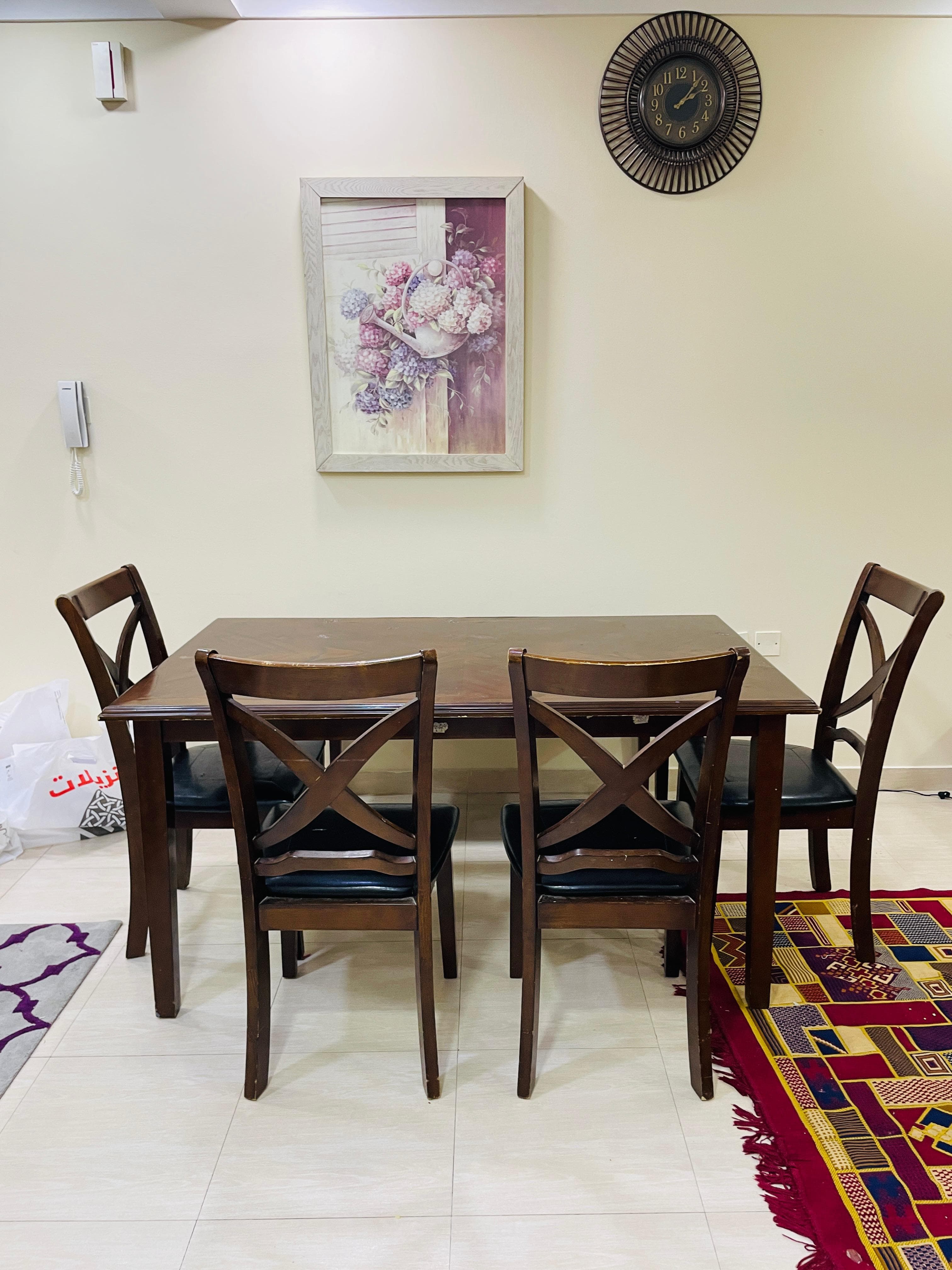 6 seater dining table set image 2