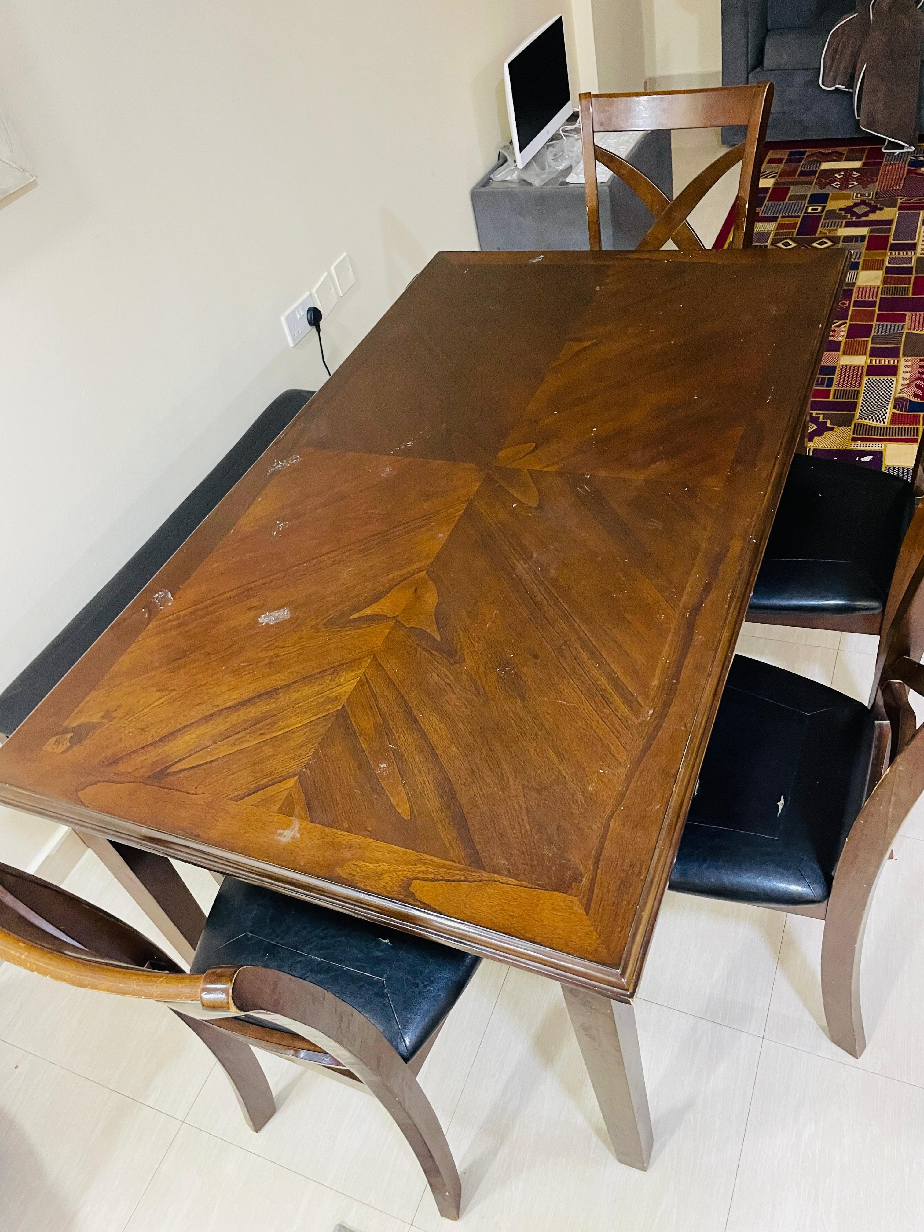 6 seater dining table set image 3