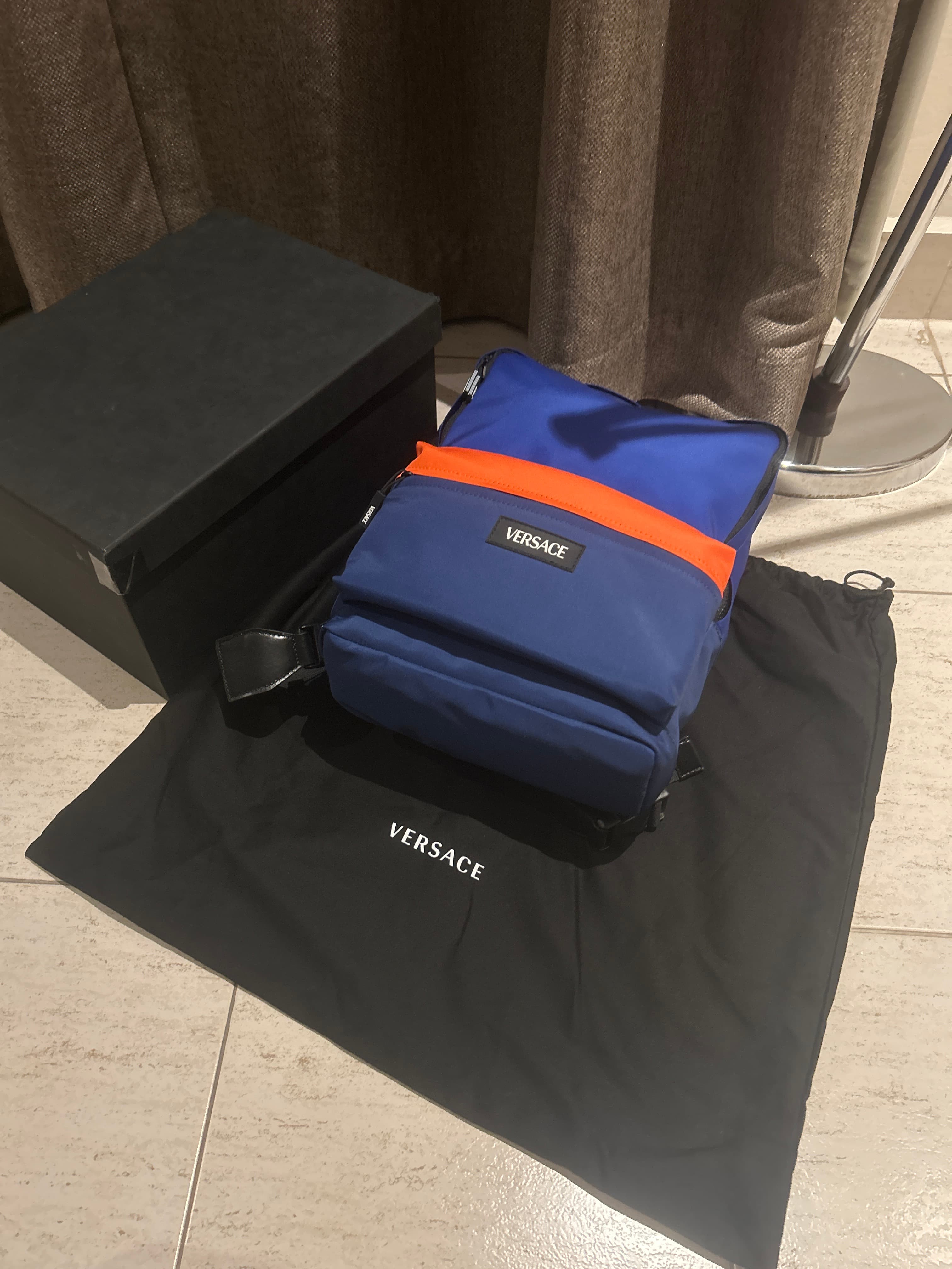 Versace Kids Blue Backpack 