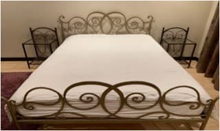 Double Bed and Bedside tables - For Sale in Bahrain